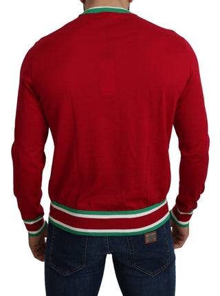 Roter Woll-Seide-Schwein-des-Jahres-Pullover