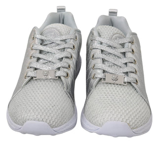 Gisella Turnschuhe aus silbernem Polyester