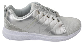 Gisella Turnschuhe aus silbernem Polyester