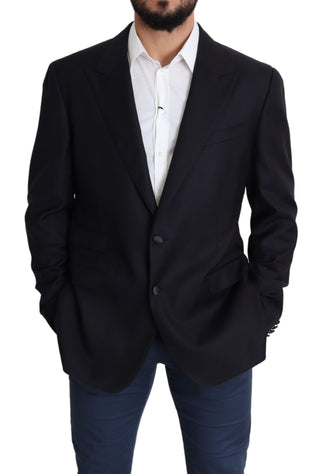 Blazer de lana negra de un solo botón NAPOLI