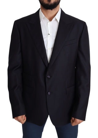 Blazer de lana negra de un solo botón NAPOLI