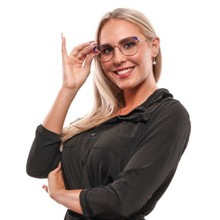 Gafas de metal y plástico doradas (montura)