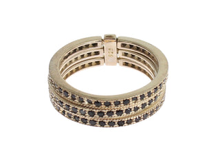 Anillo de Mujeres de Plata Esterlina 925 con CZ Negro