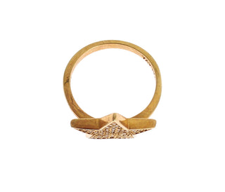 Star Gold 925er Silber Damenring mit klarem Stein
