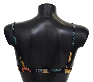 Bikinis de baño con estampado de conchas negras para mujeres