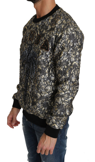 Mehrfarbiger SAMBA Jacquard Palmen Pullover