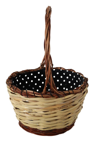 Beige Holzkorbgeflecht Rattan Einkaufstasche