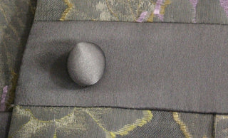Mehrfarbiger Blazer aus Seidenbaumwolle mit Blumenmuster