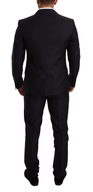 Traje de 2 Piezas SLIM FIT de Patrón Azul MARTINI