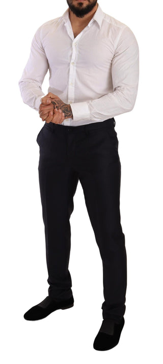 Traje de 2 Piezas SLIM FIT de Patrón Azul MARTINI