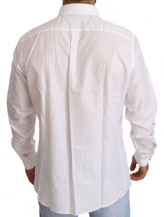 Camisa Slim Fit para Hombre MARTINI de Algodón Blanco