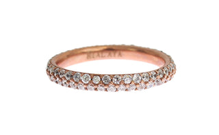 Pink Gold 925er Silber klarer Zirkonia Ring