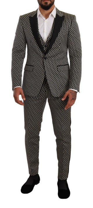 Dark Gray Check 3 Piece Set MARTINI Suit