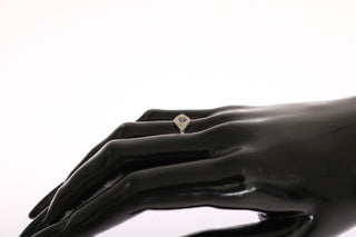 Anillo de plata 925 con CZ claro en azul y rojo para mujeres