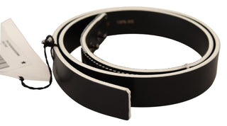 Schwarz-weißes Mode-Gürtel aus Leder