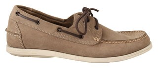 Beige Wildleder Slipper Mokassins Freizeitschuhe Herren