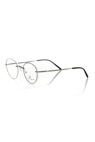 Gray Metallic Men's Eyeglass Frame