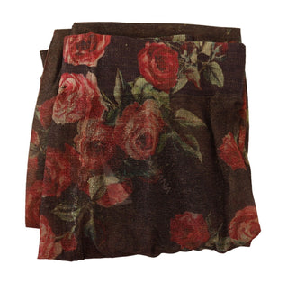 Schwarze Strümpfe mit Blumenmuster, Nylon-Strumpfhose