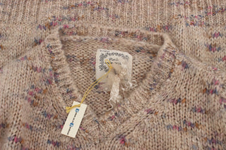 Suéter oversize de mezcla de lana beige