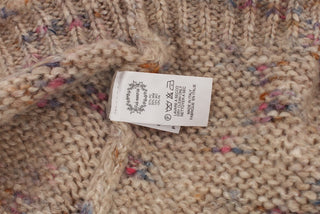 Suéter oversize de mezcla de lana beige