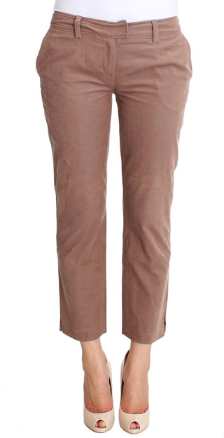 Braune kurze Cordhose