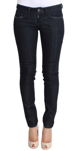 Blaue Stretch-Slim-Fit-Jeans aus Baumwolle