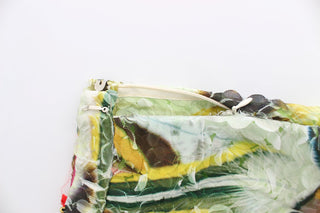Bleistiftrock aus mehrfarbiger Organza