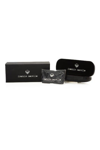 Damen-Sonnenbrille, Schwarz Metallic