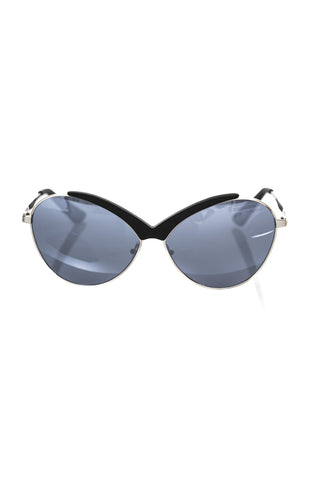 Schwarze Metallic Damen-Sonnenbrille