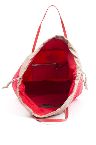 Red Polyester Women Shoulder Bag