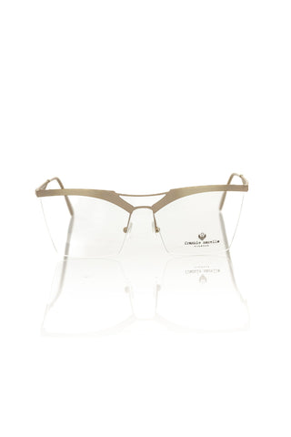 Montura metálica marrón para gafas de mujer