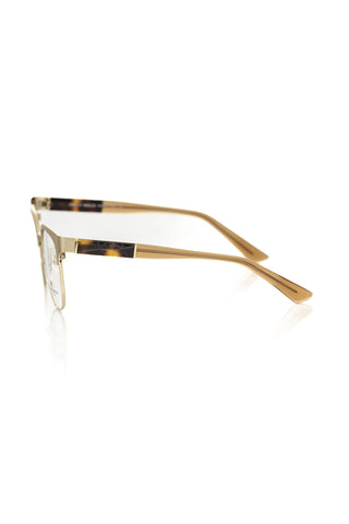 Montura de acetato dorada para mujeres