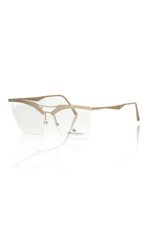 Montura metálica marrón para gafas de mujer
