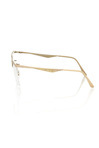 Montura metálica marrón para gafas de mujer
