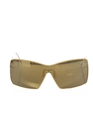 Goldene Metallic-Faser Damen-Sonnenbrille