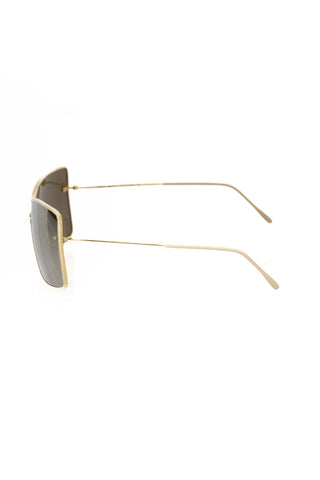 Gafas de sol para mujer en fibra metálica dorada