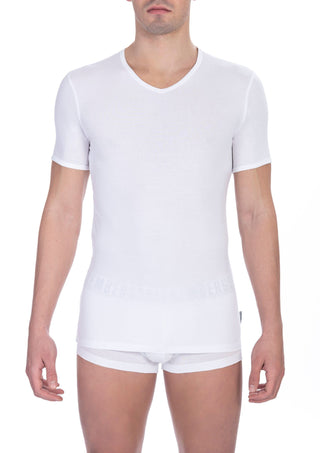Weißes Herren-T-Shirt aus Baumwolle