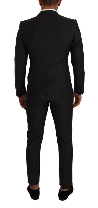 Dark Gray MARTINI Single Breasted 2 Piece Suit