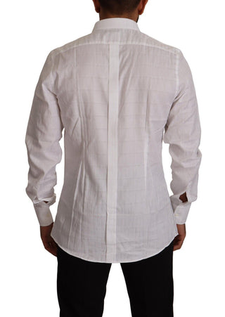 White GOLD Baumwolle Slim Fit Kleid Business Hemd