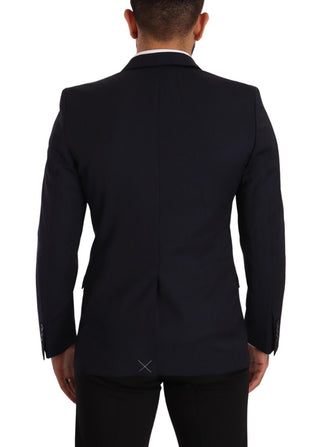 Dunkelblauer Einreihiger Mantel MARTINI Blazer