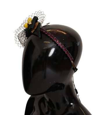 Lila Kristall-Diadem Stirnband Zitronen Sizilien Tiara