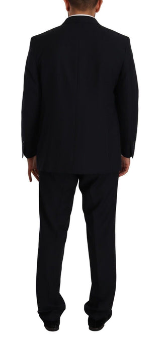 Traje formal azul de poliéster de un solo botón