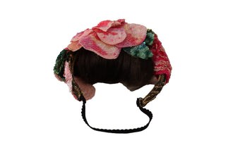 Mehrfarbiges Pailletten-Lurex-Haarband in Schwarz