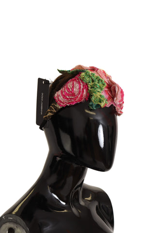 Mehrfarbiges Pailletten-Lurex-Haarband in Schwarz