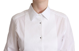 Weißes Baumwollkleid, Kragen, Langarmshirt, Oberteil