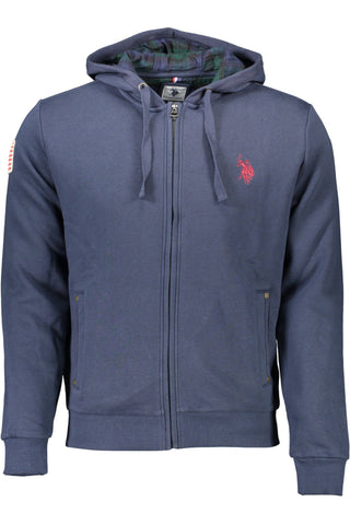 Blaues Baumwoll-Sweatshirt für Herren