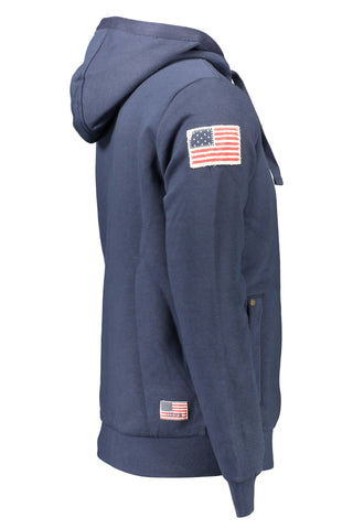 Blaues Baumwoll-Sweatshirt für Herren
