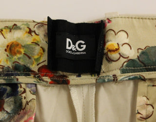 Beige Baumwollchino-Hose