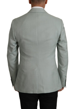 Hellgrüner Kaschmir-Seiden-Blazer