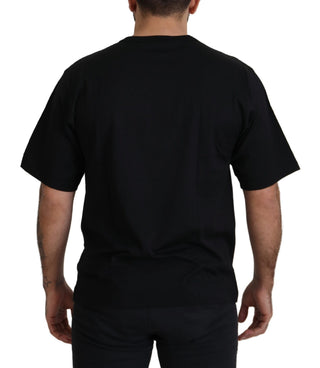 Black Gold STAR Crown DG Baumwoll-Rundhals-T-Shirt